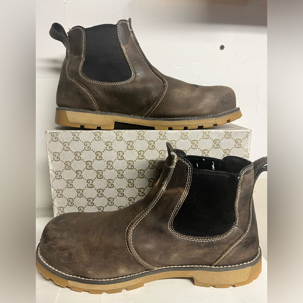 Sold-Sz 9EE MENS KEEN WORK SAFETY BOOTS - Picture 2 of 8